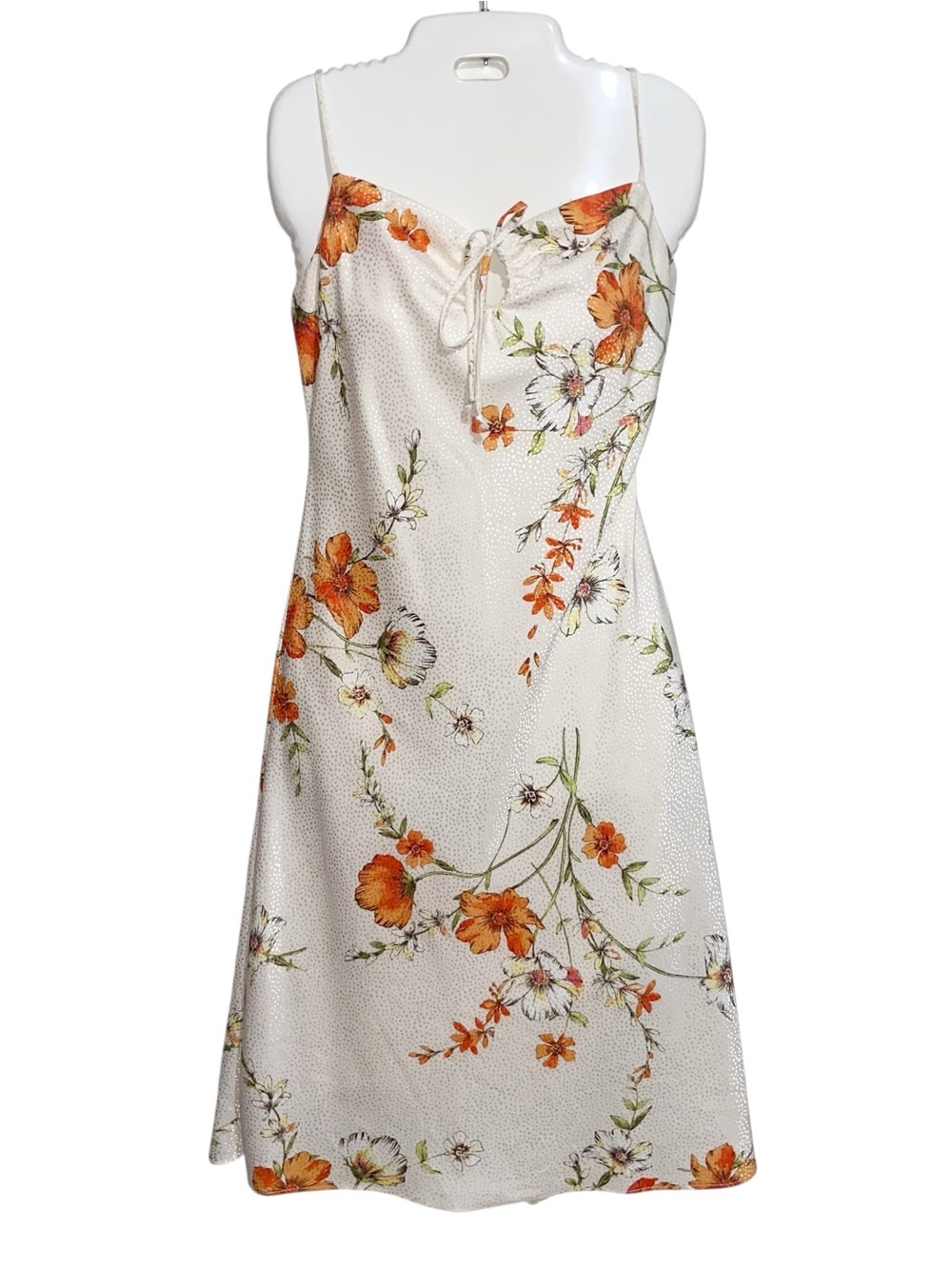 Vintage Y2K 90s Dress Juniors Sz 3/4 Garden Party Babydoll Grunge Forest Fairy